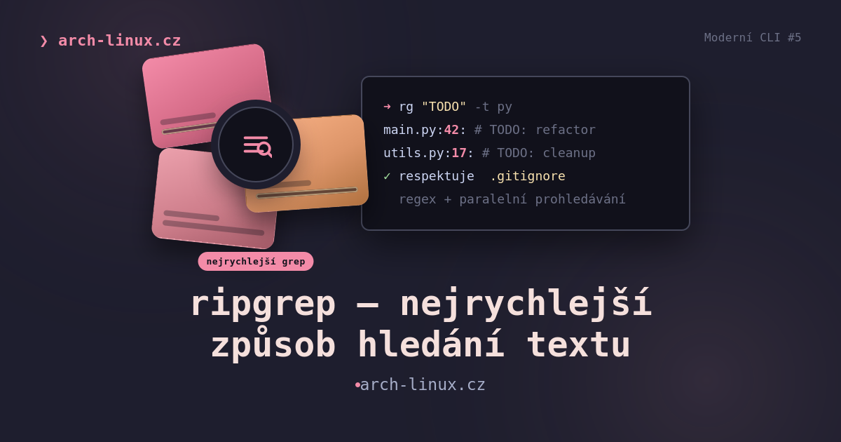 Moderní CLI: ripgrep