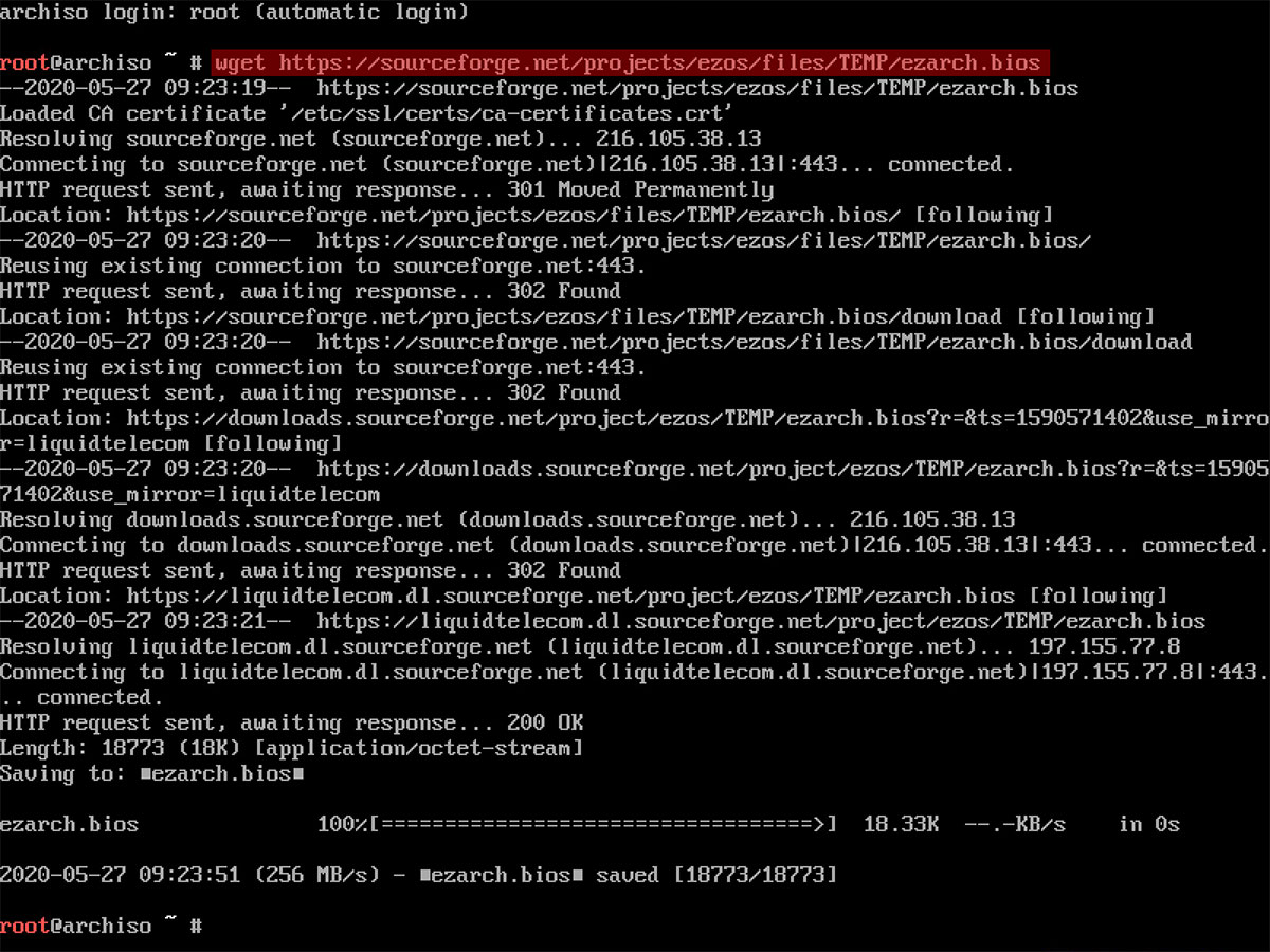 Nová verze Instalačního programu Arch Linux
