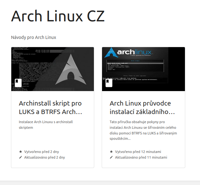 Wiki Arch Linux CZ