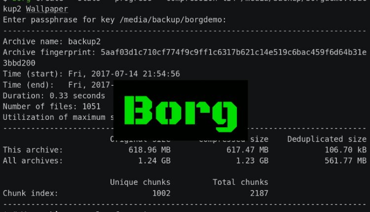 Vzdálené zálohování pomocí Borg Backup